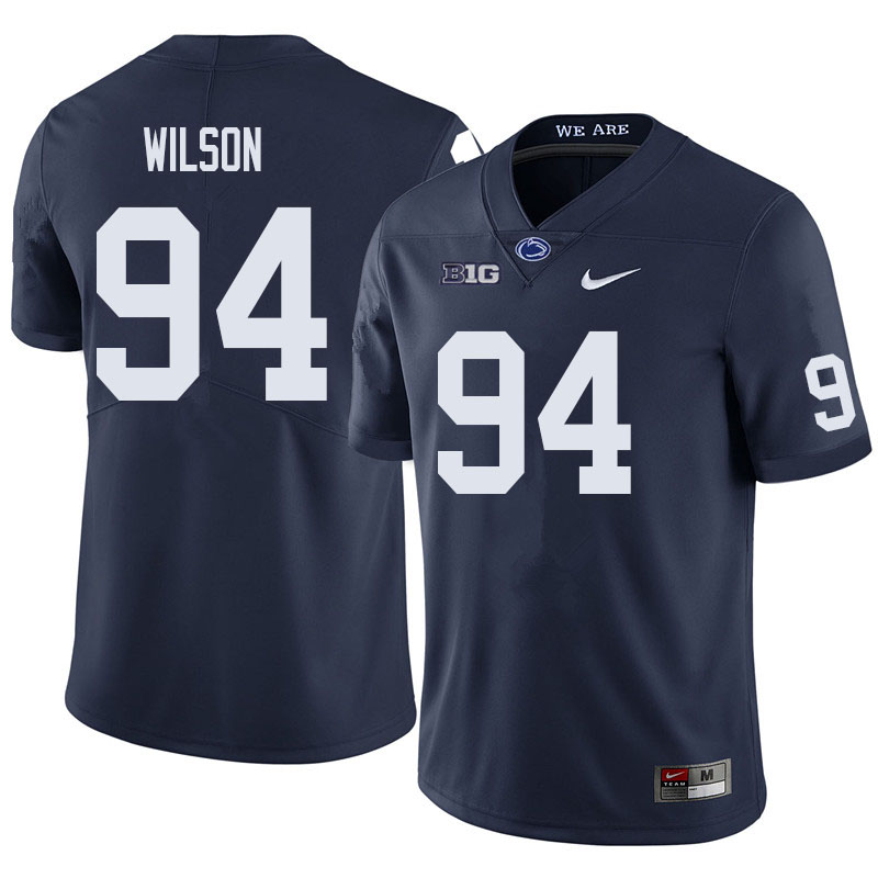 NCAA Nike Men's Penn State Nittany Lions Jake Wilson #94 College Football Authentic Navy Stitched Jersey CIR8198TH